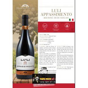 Rượu Vang Ý LULI APPASSIMENTO thượng hạng bn2