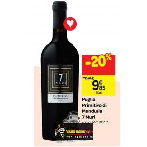 Vang Ý 7 Muri Primitivo di Manduria bn2