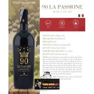 Vang Ý 90 La Passione Primitivo Del Salento bn1