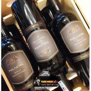 Vang Ý Luna Feudo Croce Merlot Malvasia Nera Salento bn2