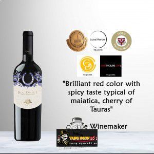 Rượu vang Ý Blu Onice Irpinia Aglianico Doc bn2