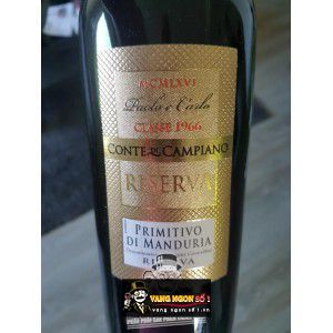 Rượu Vang Chát Paolo E Carlo Primitivo Di Manduria Riserva thượng hạng bn3