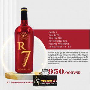 Rượu Vang R7 Appassimento Limited Edition cao cấp bn3