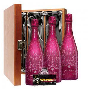 Rượu vang nổ Taittinger Nocturne Rose City Lights cao cấp bn1