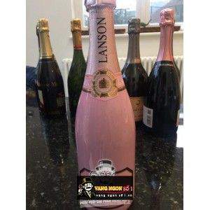 Rượu Champagne Lanson Rose Label uống ngon bn1