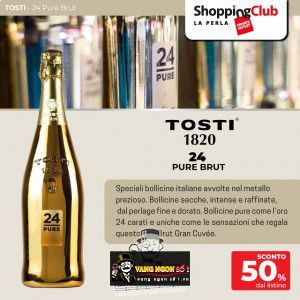 Rượu Vang Nổ Ý Tosti 1820 24 Pure uống ngon bn1