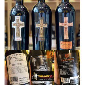Rượu Vang Ý Thánh Giá Crociato Primitivo 18 Độ uống ngon bn2