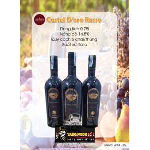 Rượu Vang Castel DOro Vino Rosso uống ngon bn3