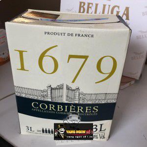 Vang bịch Pháp 1679 Corbieres 3L uống ngon