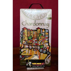 Vang bịch Pháp Vignerons Ardechois Chardonay 5L uống ngon bn1