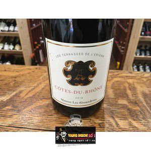 Vang Pháp Cotes Du Rhone Blanc Les Terrasses De Leridan uống ngon bn1