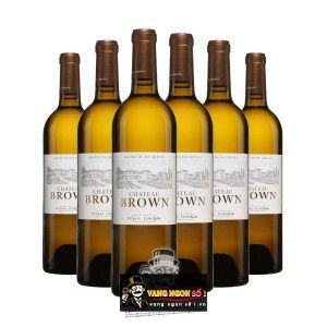 Vang Pháp Chateau Brown Blanc Pessac Leognan 94 điểm uống ngon bn1