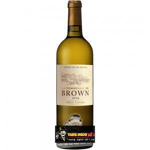 Vang Pháp Chateau Brown Blanc Pessac Leognan 94 điểm uống ngon