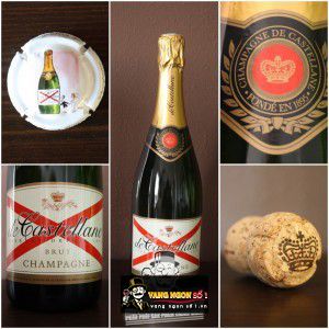 Rượu Champagne Pháp de Castellane Brut thượng hạng bn1