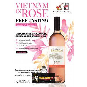 Vang Pháp Barsalou Les Domaines Rose Grenache Gris uống ngon bn2