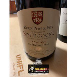 Vang Pháp Roux Pere Fils Bourgogne Pinot Noir La Moutonniere uống ngon bn1