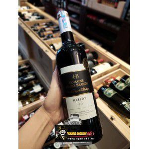 Vang Pháp Domaine Haute Brande Merlot uống ngon bn2