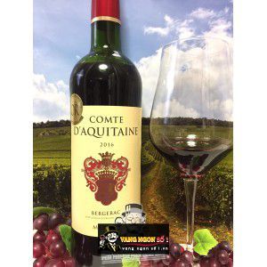 Vang Pháp Comte D Aquitaine Bergerac Merlot uống ngon bn1