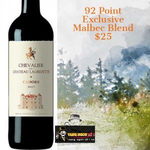 Vang Pháp Chevalier du Chateau Lagrezette Cahors uống ngon bn1