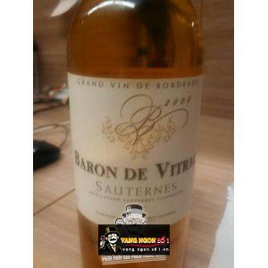 Vang Pháp Baron De Vitrac Sauternes Bordeaux uống ngon bn1