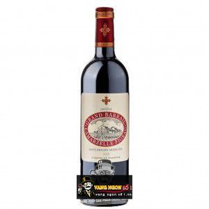 Vang Pháp Chateau Grand Barrail Lamarzelle Saint Emilion Gran Cru thượng hạng