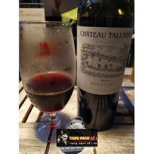 Vang Pháp Chateau Talusson Bordeaux uống ngon bn1