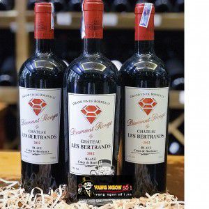Vang Pháp Chateau Les Bertrands Diamant Rouge thượng hạng