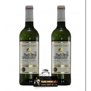 Vang Pháp Baron de Cande France đỏ - trắng uống ngon bn1
