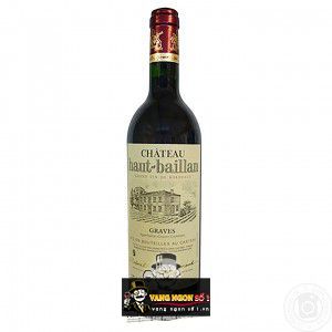 Vang Pháp Haut Baillan Chateau Graves Rouge uống ngon