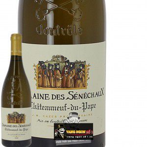 Vang Pháp Chateauneuf du Pape Domaine des Senechaux Blanc cao cấp bn1