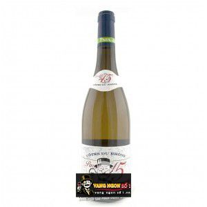 Vang Pháp Cotes du Rhone Parallele 45 Blanc uống ngon bn1