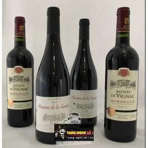 Vang Pháp Batiste de Vignac Bordeaux uống ngon bn1