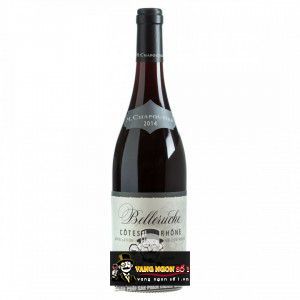 Vang Pháp Belleruche Cotes Du Rhone M.chapoutier uống ngon