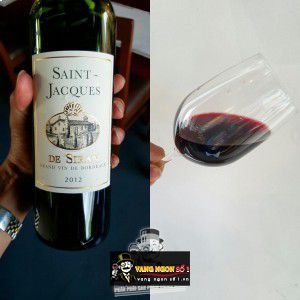 Vang Pháp Saint Jacques de Siran uống ngon bn2