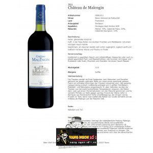 Vang Pháp Chateau de Malengin Montagne Saint Emilion uống ngon bn1