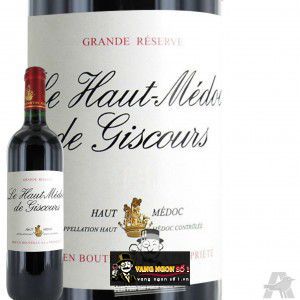 Vang Pháp Le Haut Medoc de Giscours 2012 thượng hạng bn3