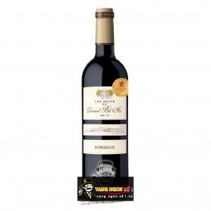 Vang Pháp Château Les Hauts de Gromel Bel Air uống ngon