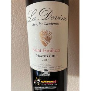 Vang Pháp La Devine de Clos Cantenac St Emilion Grand Cru Cao Cấp bn1