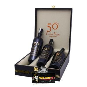 Rượu vang 50 Vecchie Vigne 24 Karat gold 15độ bn1
