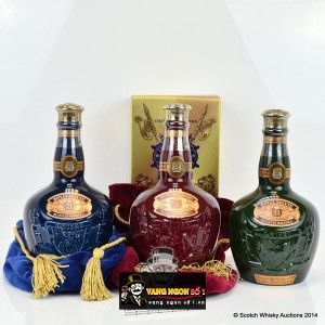 Rượu Chivas 21 Royal Salute Đỏ Ruby Flagon bn3