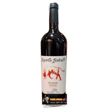 Vang Chile ESPIRITU INDOMITO RESERVA CARMENERE - REBELDE SYRAH bn1