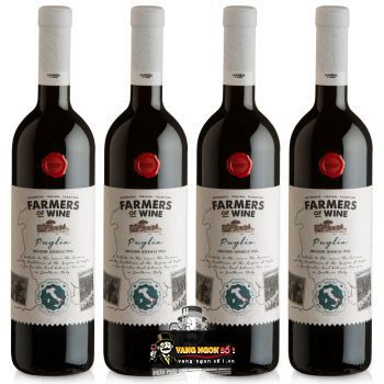 Rượu Vang Ý Farmers Of Wine Rosso Puglia cao cấp bn1