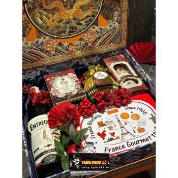 Hộp Quà biếu Tết Rượu Vang Entrecote giá rẻ bn3