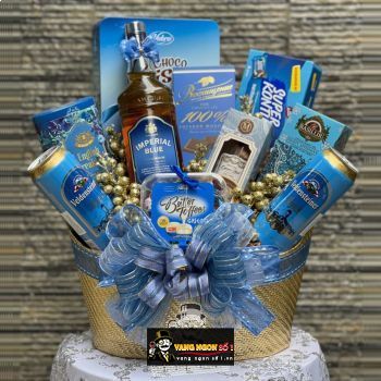 Mua Giỏ Quà Tết Rượu Imperial Blue làm quà biếu giá rẻ