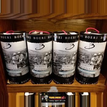 Rượu vang Bịch Ý Boeri Piemonte Barbera DOC 3L