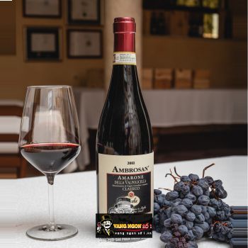 Rượu Vang Chát Nicolis Ambrosan Amaron uống ngon