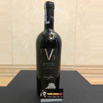Rượu Vang Ý V3 NEGROAMARO DEL SALENTO