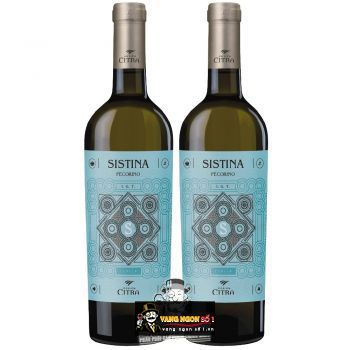 Rượu Vang Ý Sistina Pinot Grigio Terre Di Chieti IGT cao cấp bn1