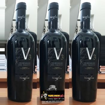 Rượu Vang Ý V3 NEGROAMARO DEL SALENTO bn1