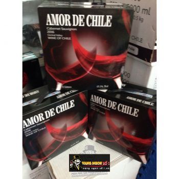 Vang bịch Chile AMOR DE CHILE 3 LÍT, 5 LÍT
